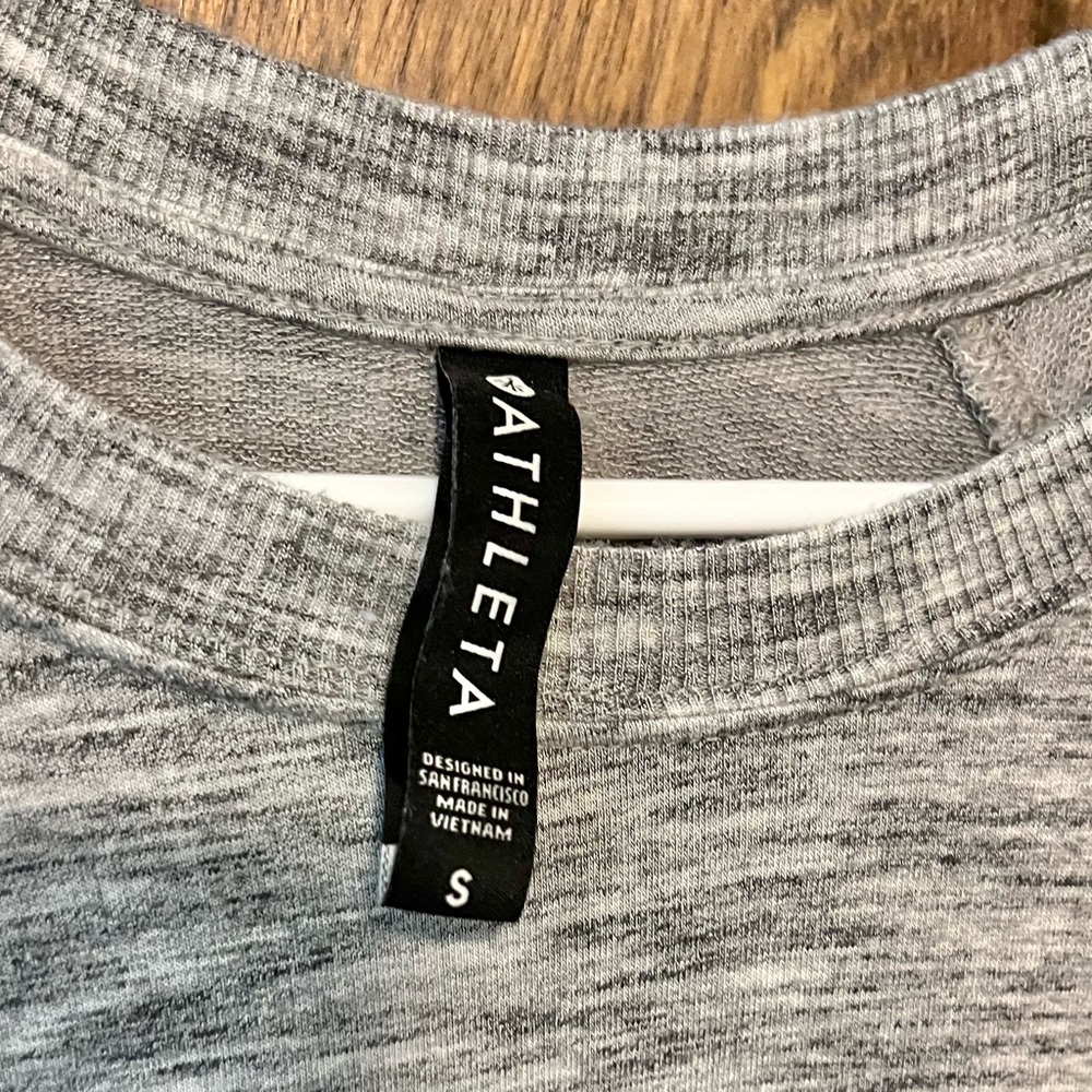 Athleta Mindset Sweatshirt Heather Gray Small - Picture 9 of 11